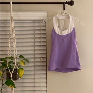 Purple Lululemon Scoop Neck Tank